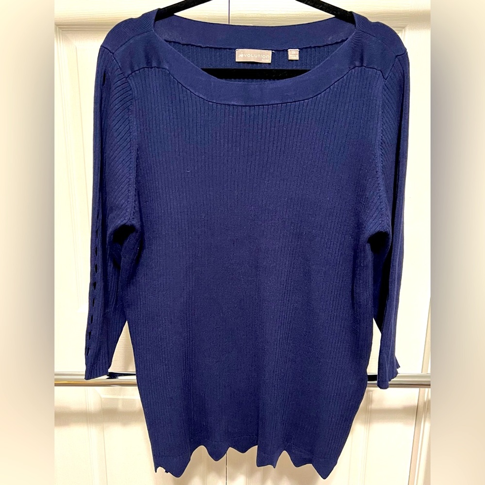 Quinley Sleeve Detail Fitted Sweater